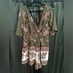 Antique Floral Romper